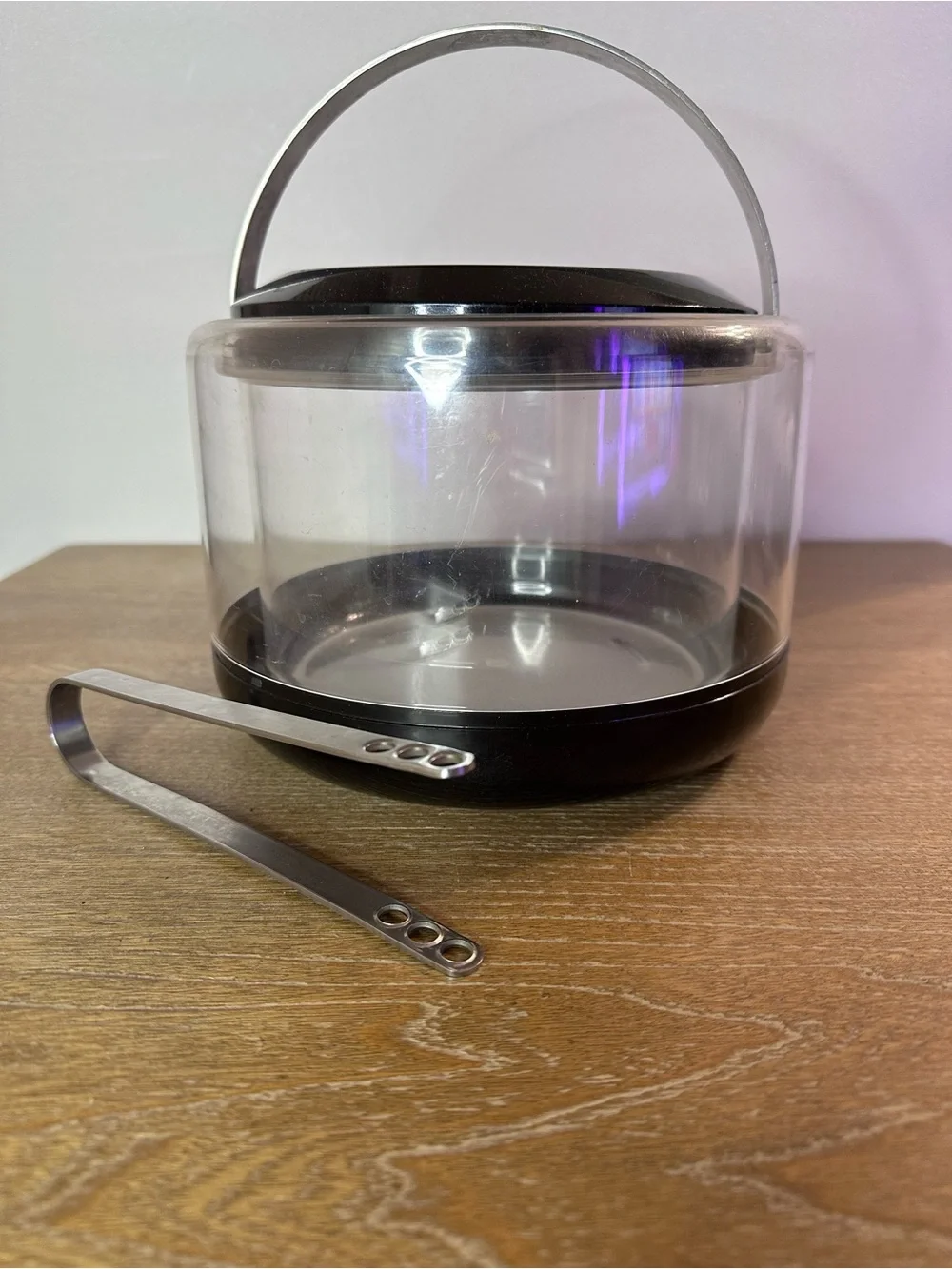 Vintage Stelton Denmark Ice Bucket Set | Erik Magnussen & Arne Jacobsen Tongs